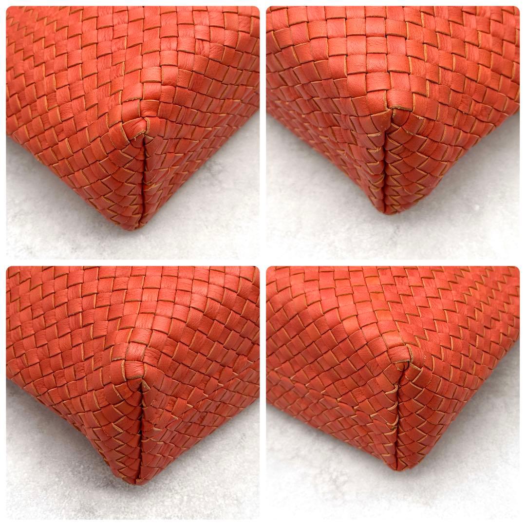 美品 FALORNI イントレチャート トートバッグ A4サイズ◎ ポーチ付き