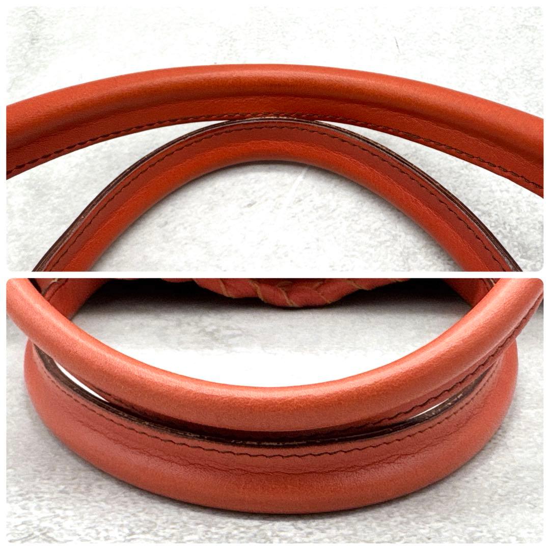 美品 FALORNI イントレチャート トートバッグ A4サイズ◎ ポーチ付き