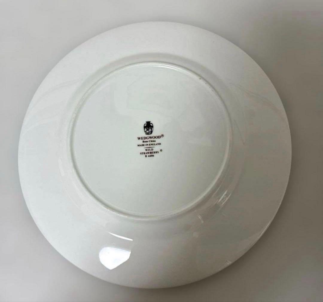 ウェッジウッド　ワイルドストロベリー　デザートプレート20.5cm 黒壺4枚