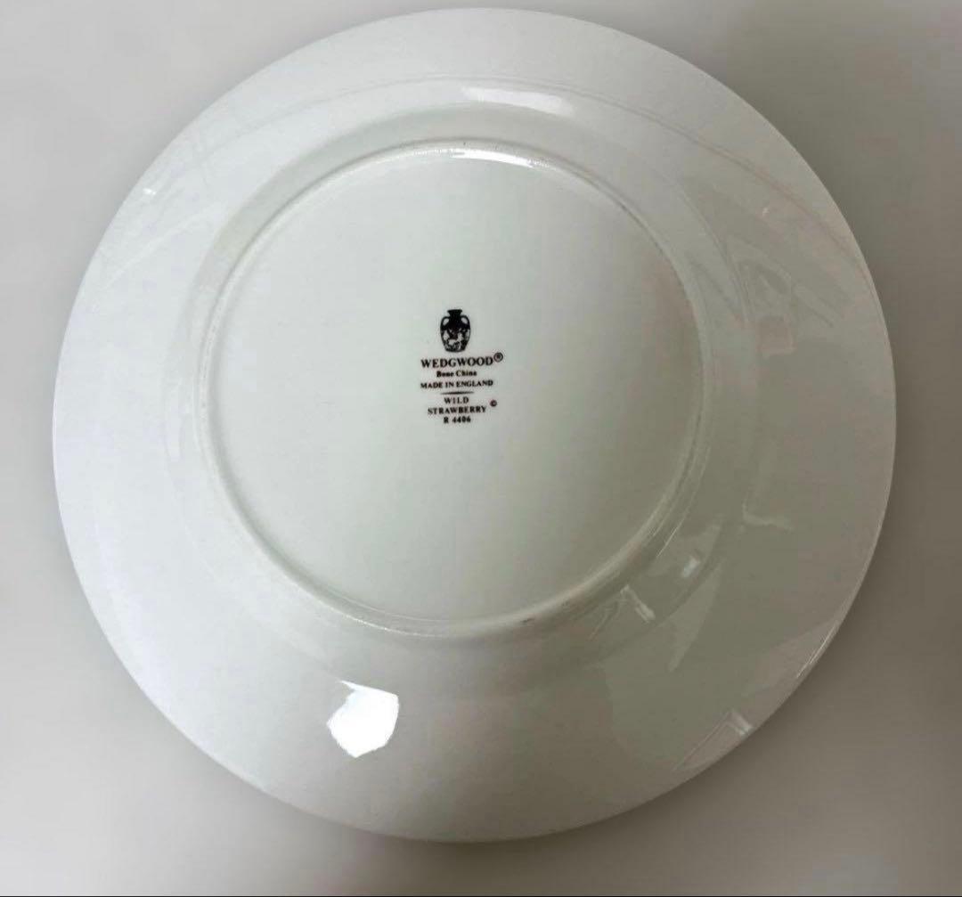 ウェッジウッド　ワイルドストロベリー　デザートプレート20.5cm 黒壺4枚