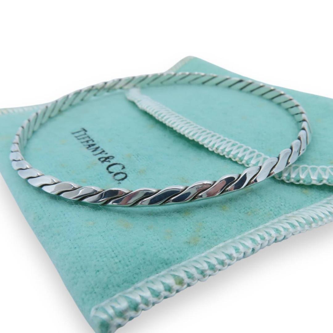 ティファニー ツイスト シルバー バングル STERLING SV UM34