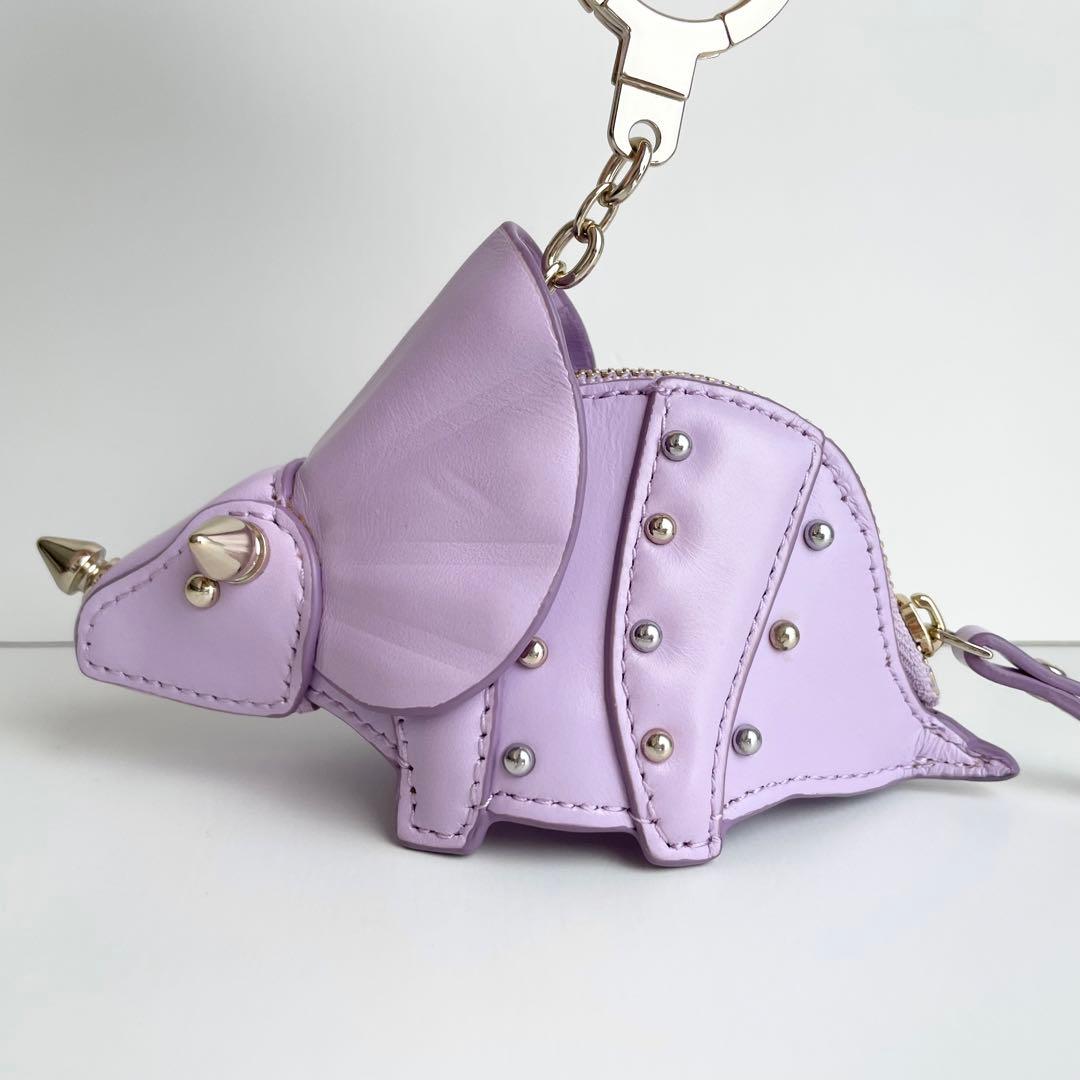 ケイトスペード バッグチャーム トリケラトプス 恐竜 キーホルダー 新品保管