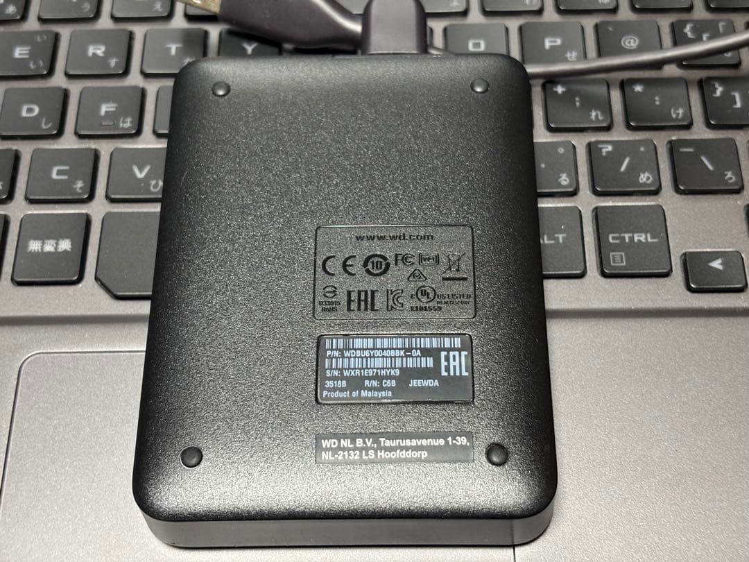 r*2様 WD Elements 4TB wd40nmzw-11gx6s1