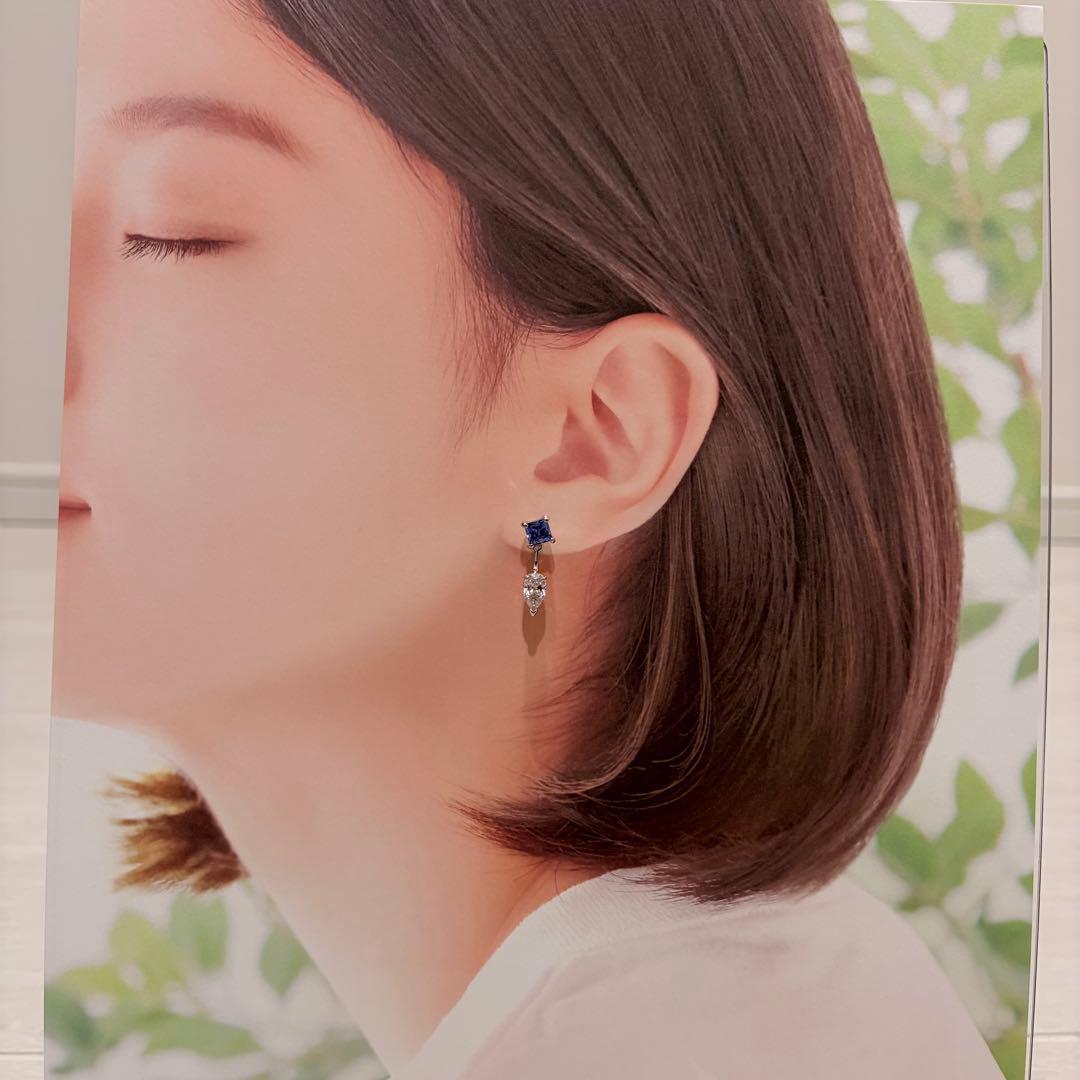 新品！ スワロフスキー 現行 ジャケットピアス ペアシェイプ SWAROVSKI