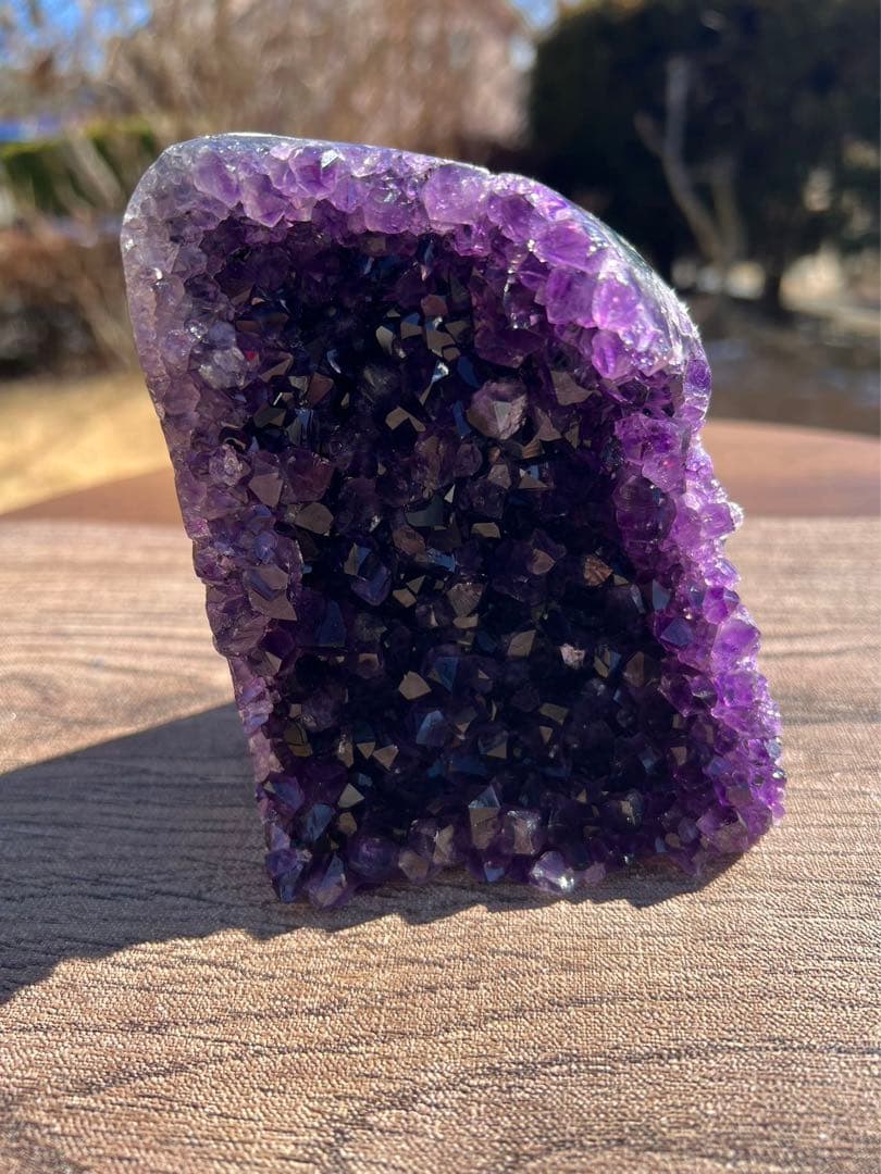 A398 高品質アメジストドーム パワーストーン 紫水晶 天然石 置き物