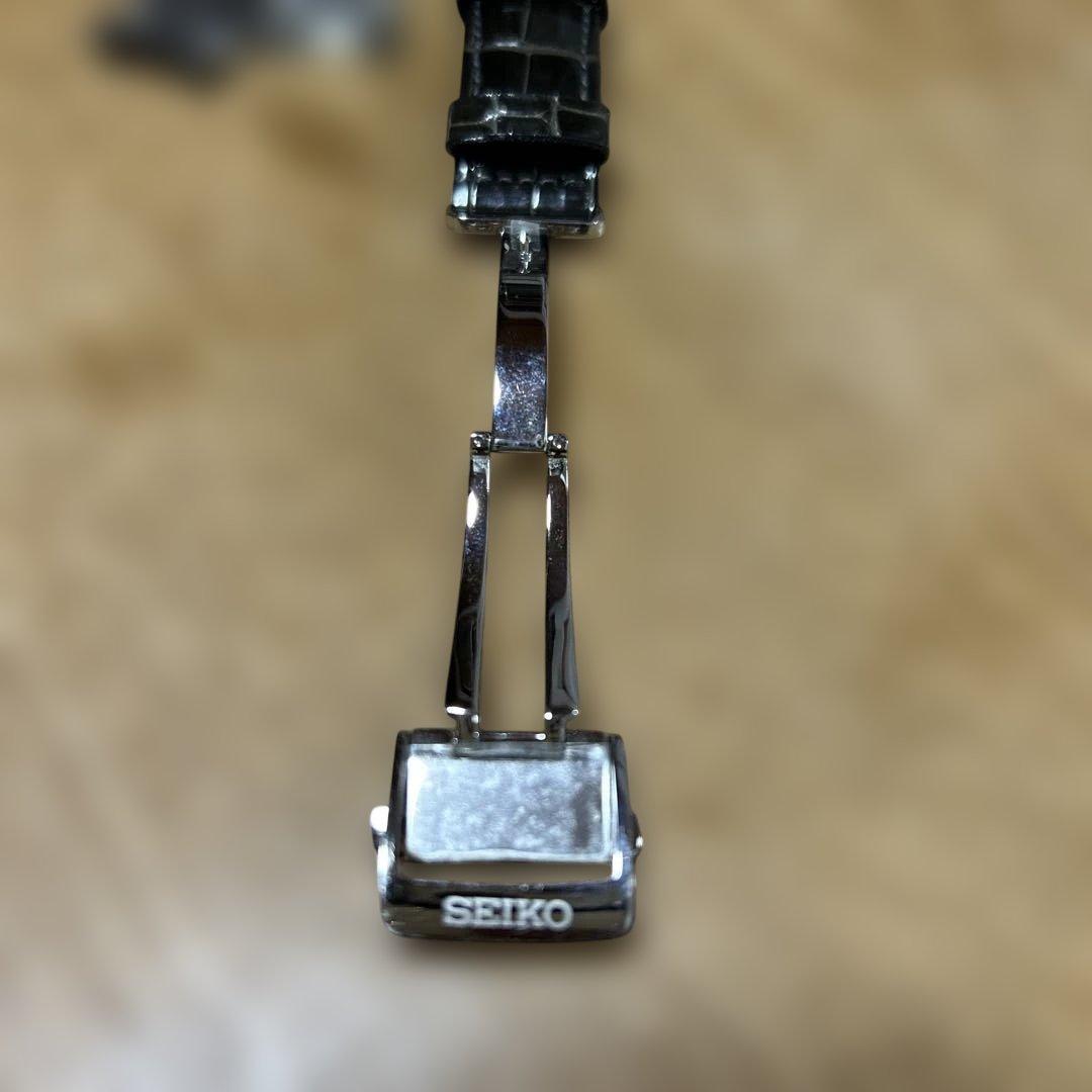 SEIKO DOLCE チタン電波ソーラー　クロコダイル　Dバックルベルト