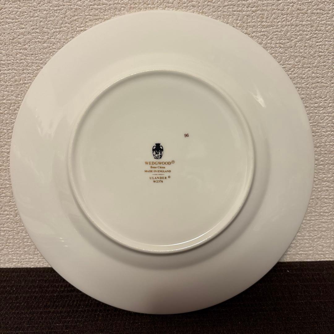 ウェッジウッド　ユーランダー　パウダーブルー　デザートプレート　20.5cm