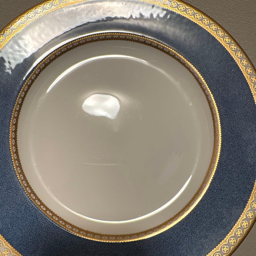 ウェッジウッド　ユーランダー　パウダーブルー　デザートプレート　20.5cm