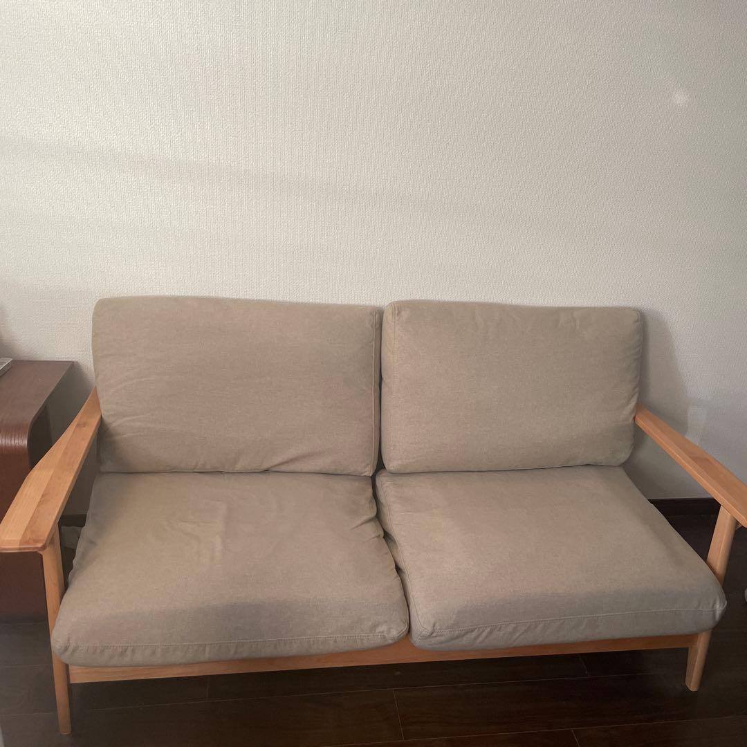 ISSEIKI 一生紀 2.5人掛けソファ ベージュ