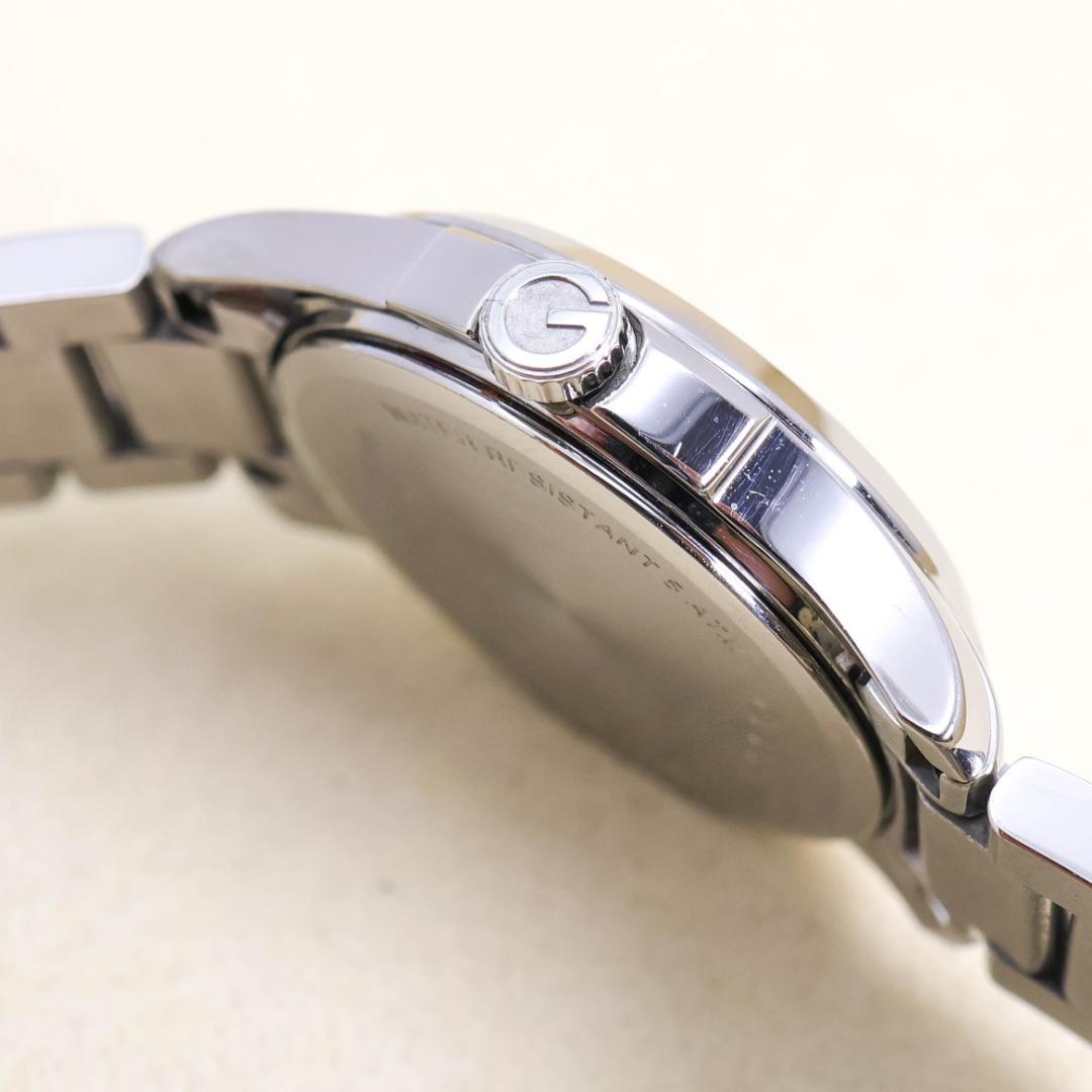 稼働 GUCCI 腕時計 126.5 デイト ピンク ステンレス 2903