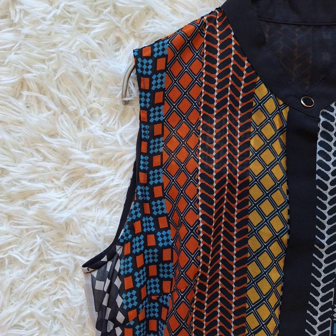 未使用タグ付✨ダイアグラム 23AWマルチストライププリーツワンピース