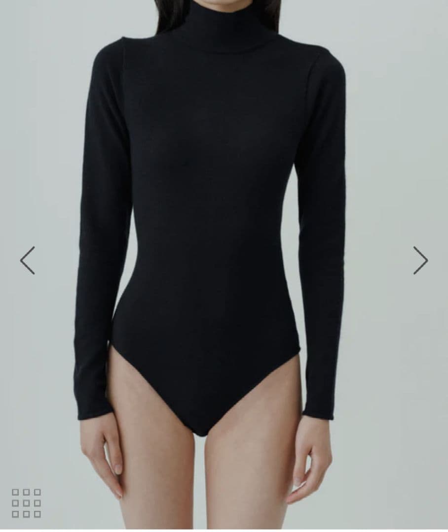 下着・アンダーウェア Classic wool cashmere turtle bodysuit