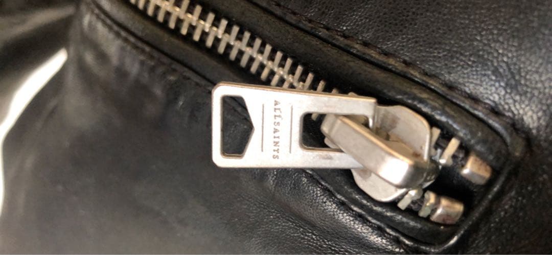 オールセインツ　ALL SAINTS 羊革　レザーシングルライダースジャケット