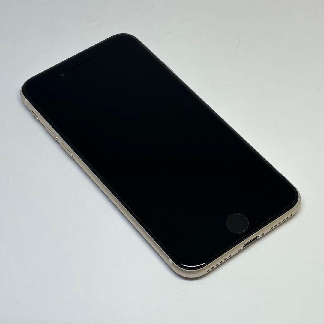 M22美品【電池新品100％表示】iPhone SE3 128GB スターライト