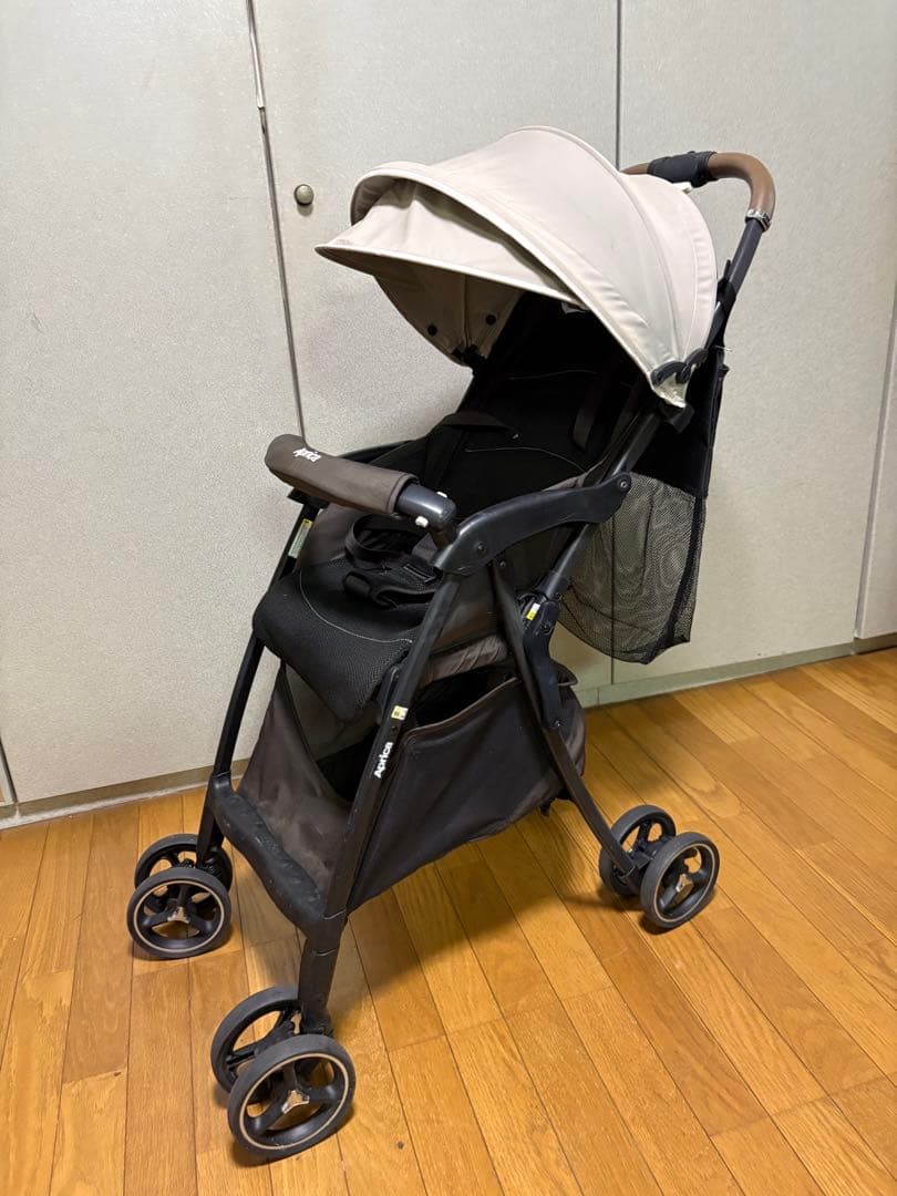 【おまけ付き】Aprica マジカルエアーフリーADベージュBE 背面ポケット