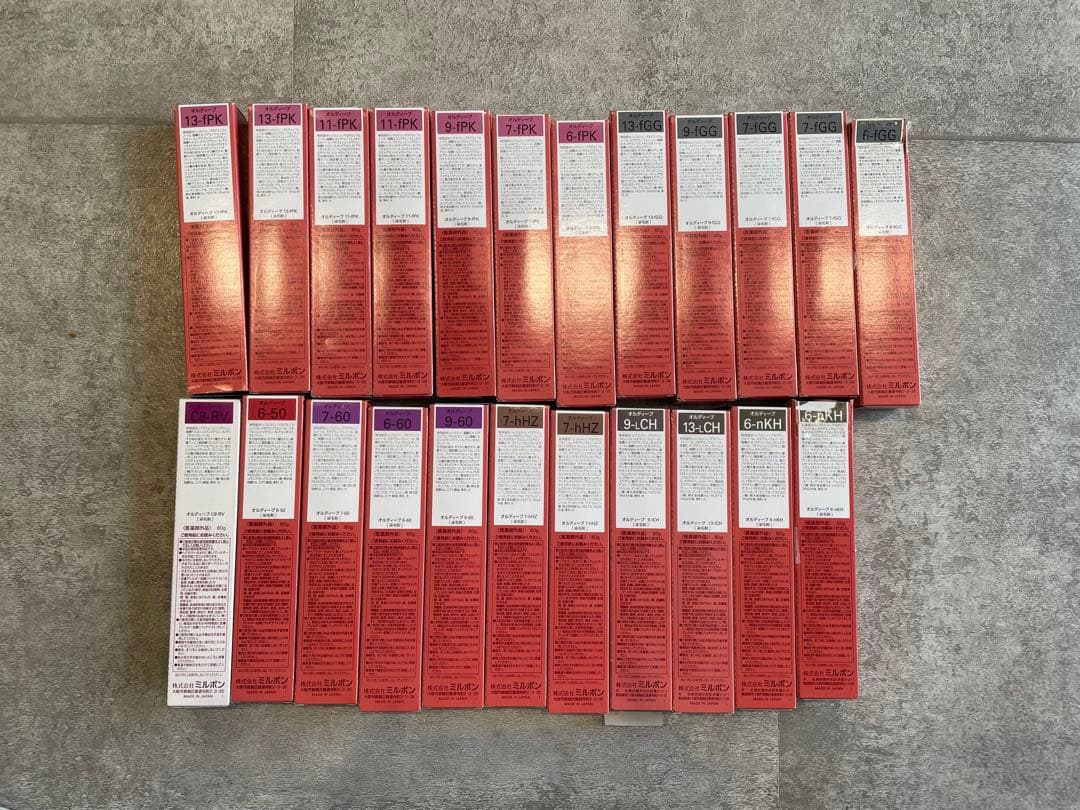 ミルボン カラーリング剤 多色セット新品45本➕使用中35本