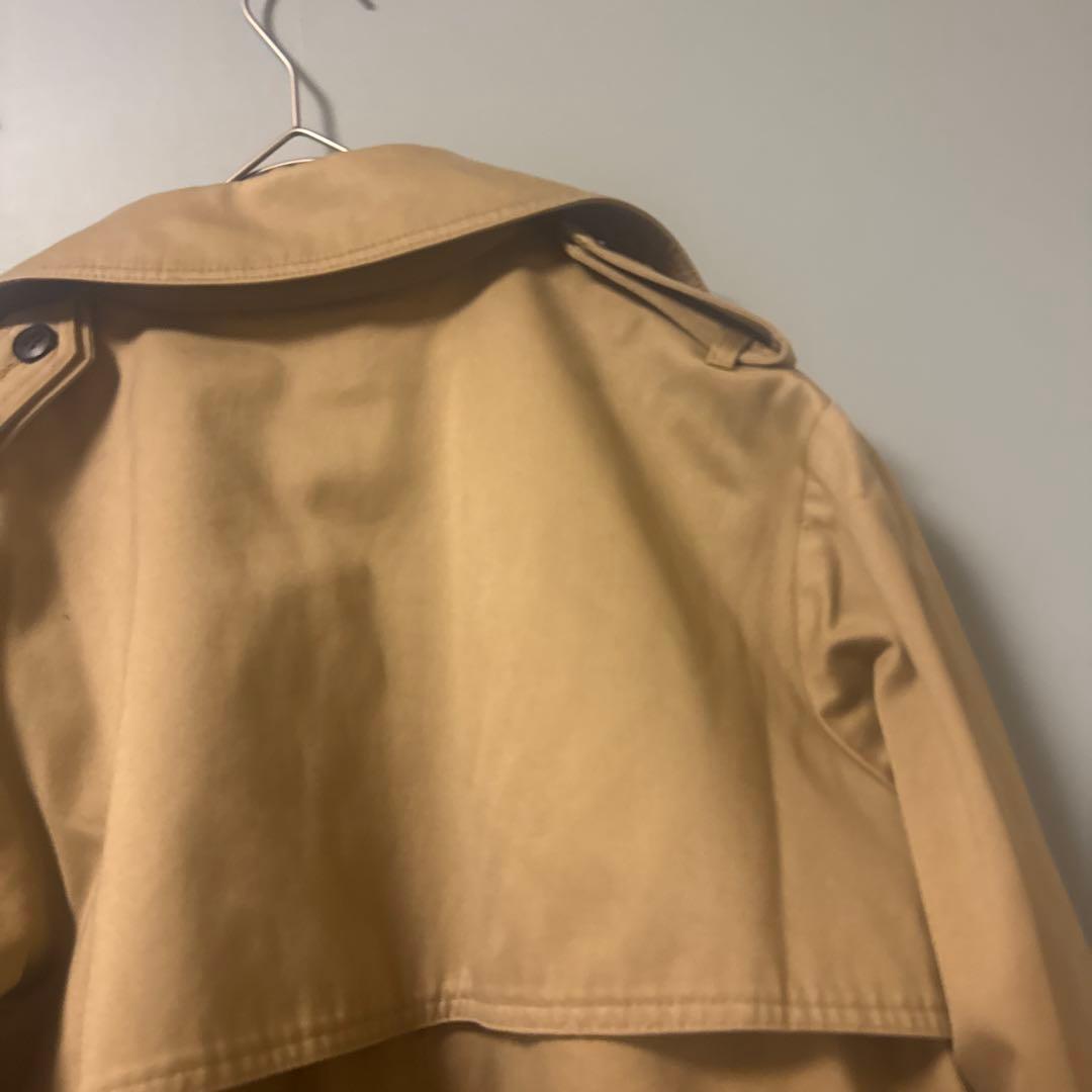 CLANE ショートフレアトレンチコート　ベージュ