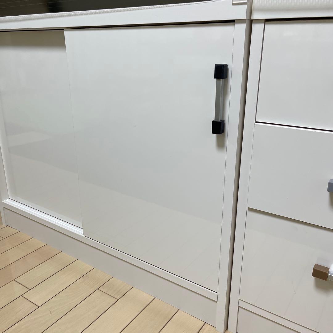 ディノス　引き戸カウンター下キャビネット幅90cm奥行29.5高さ70cm