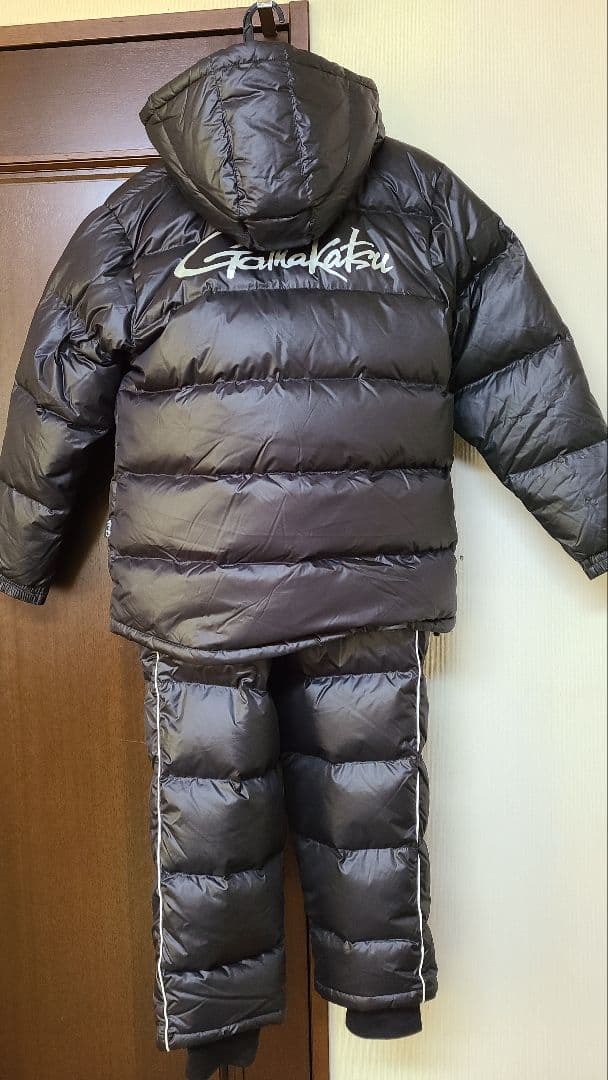 Gamakatsu ブラック ダウンジャケット・パンツセット