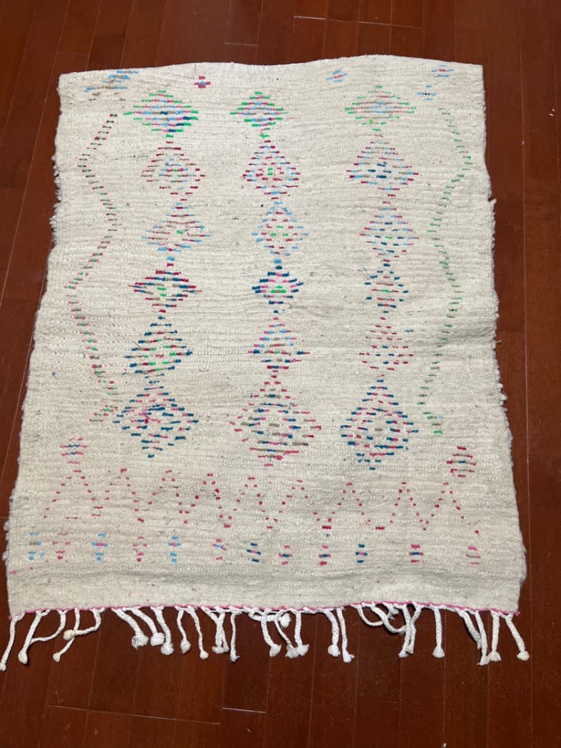モロッコ製　ラグ　ベニワレン