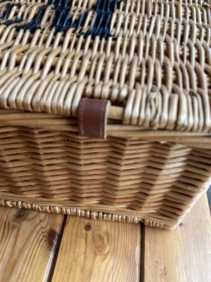 小物入れ F&M square basket with handle / ENGLAND