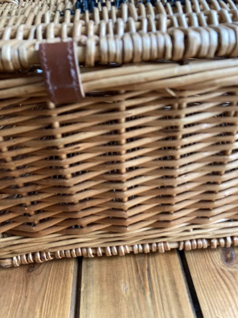 小物入れ F&M square basket with handle / ENGLAND