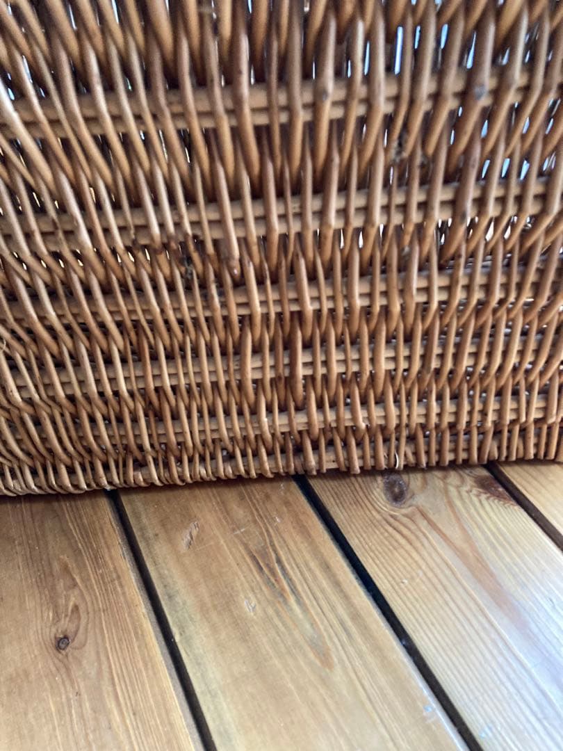 小物入れ F&M square basket with handle / ENGLAND