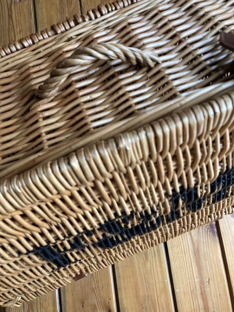 小物入れ F&M square basket with handle / ENGLAND