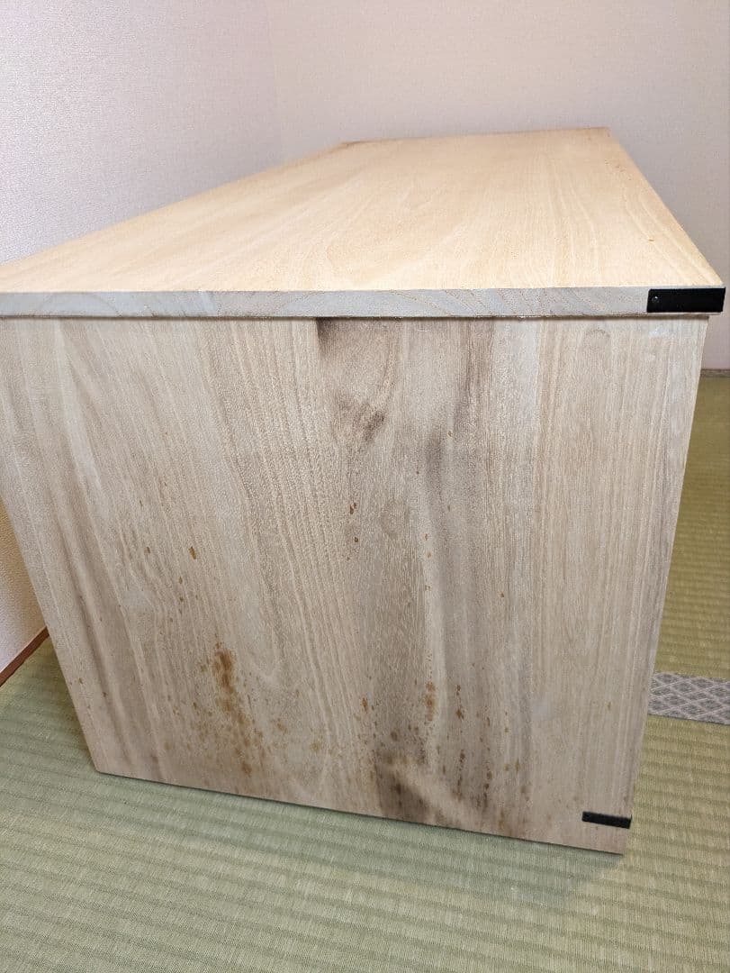 天然木桐箪笥　3段　桐タンス　マーゼルン