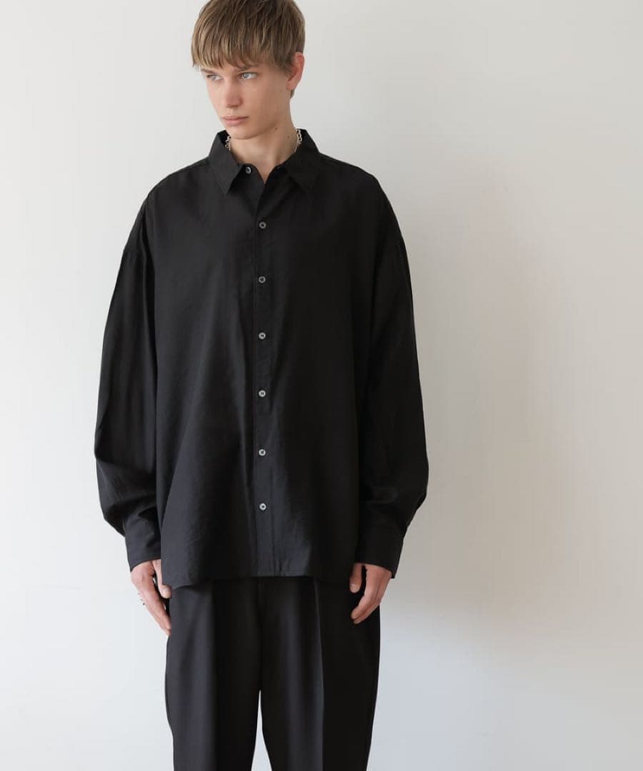 MB STANDARD シルキードレープシャツ　サイズS