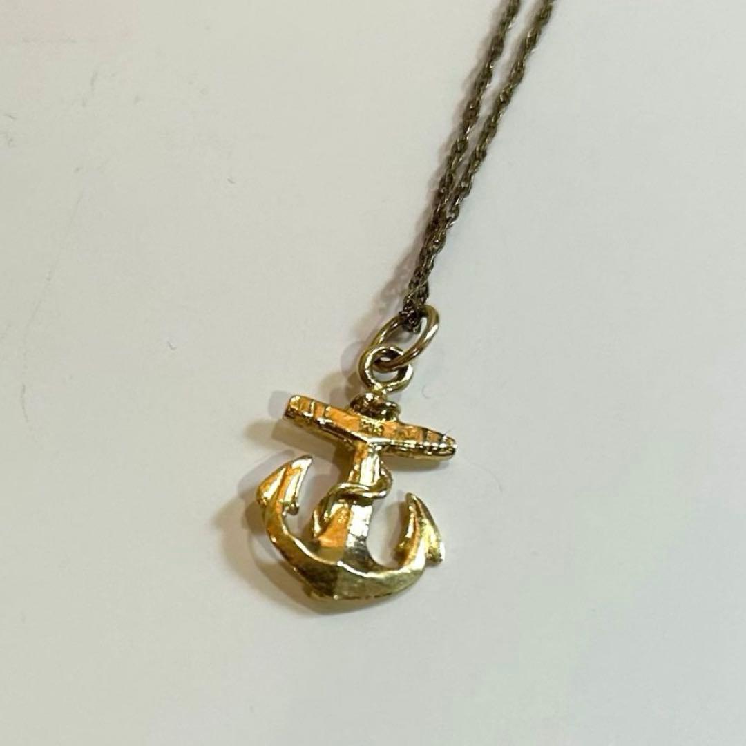 18金 錨 アンカー ペンダントトップ &チェーン