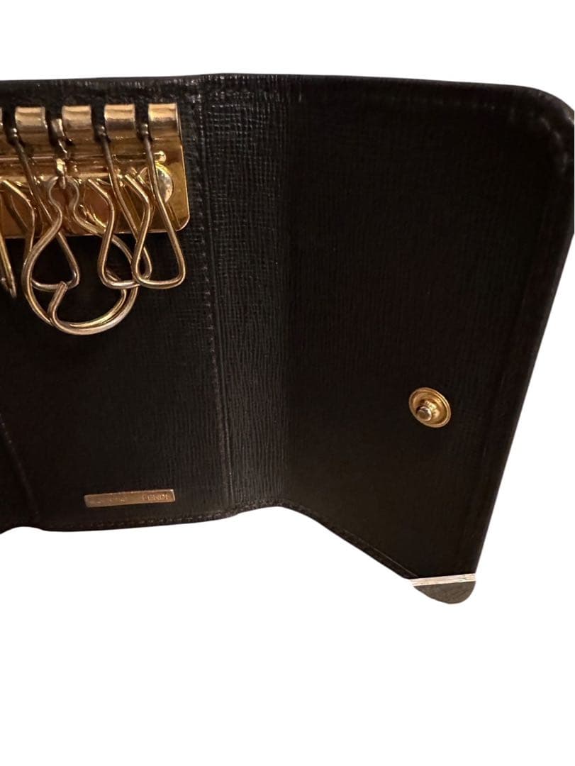 『美品』FENDI ブラックキャンバスキーケース箱付き