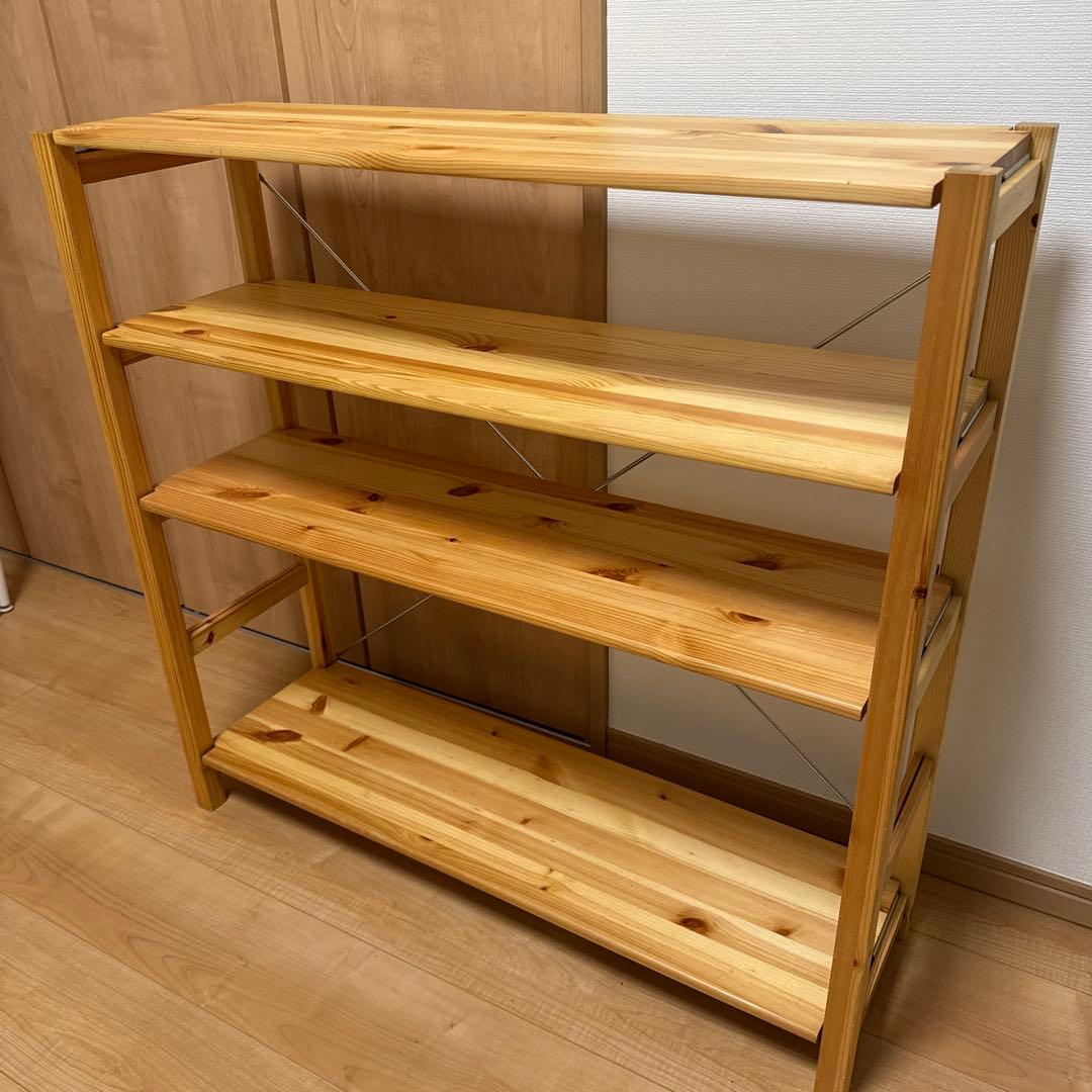 無印良品　パイン材ユニットシェルフ　86cm幅