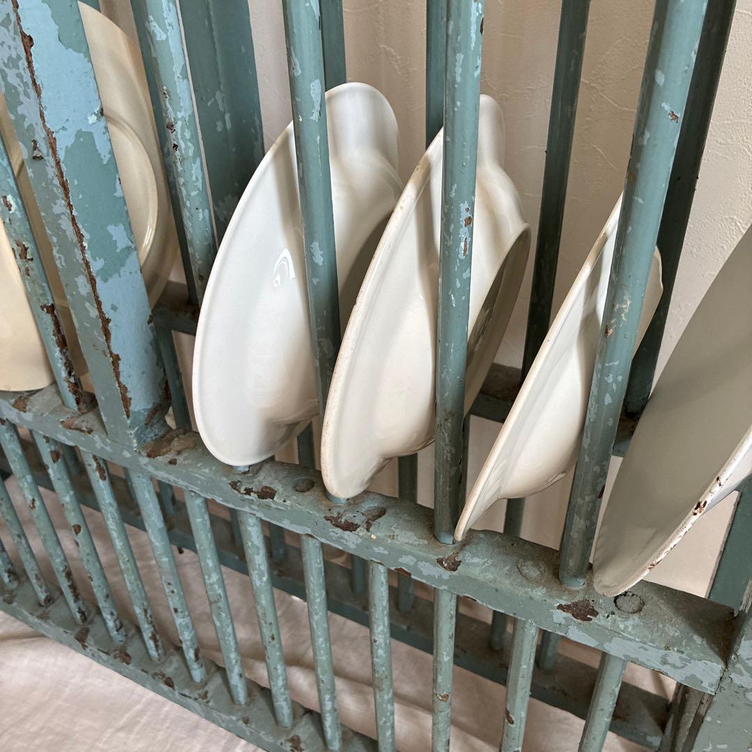 フランスアンティーク 木製シェルフ ウォールシェルフ 壁掛けラック 飾り棚