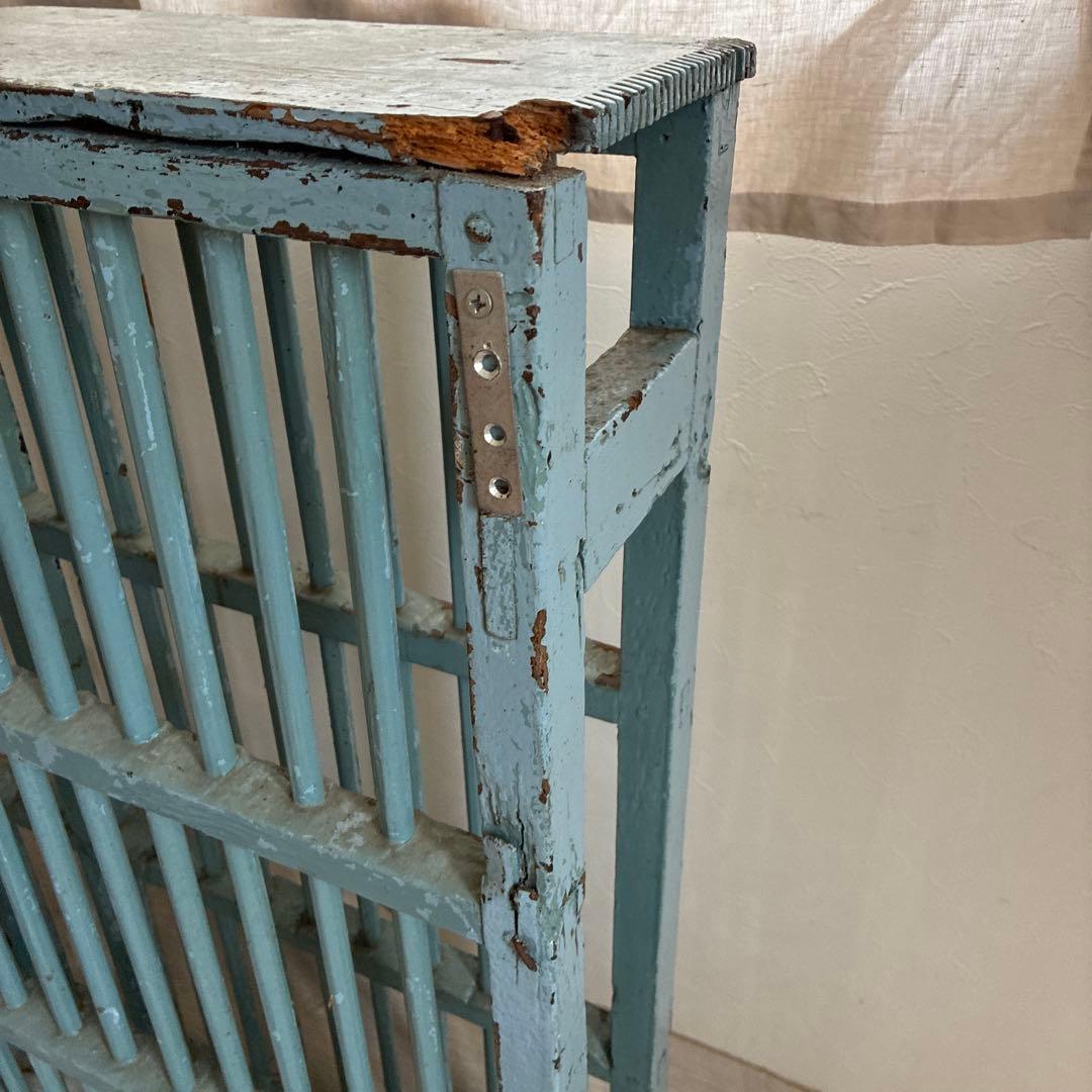 フランスアンティーク 木製シェルフ ウォールシェルフ 壁掛けラック 飾り棚