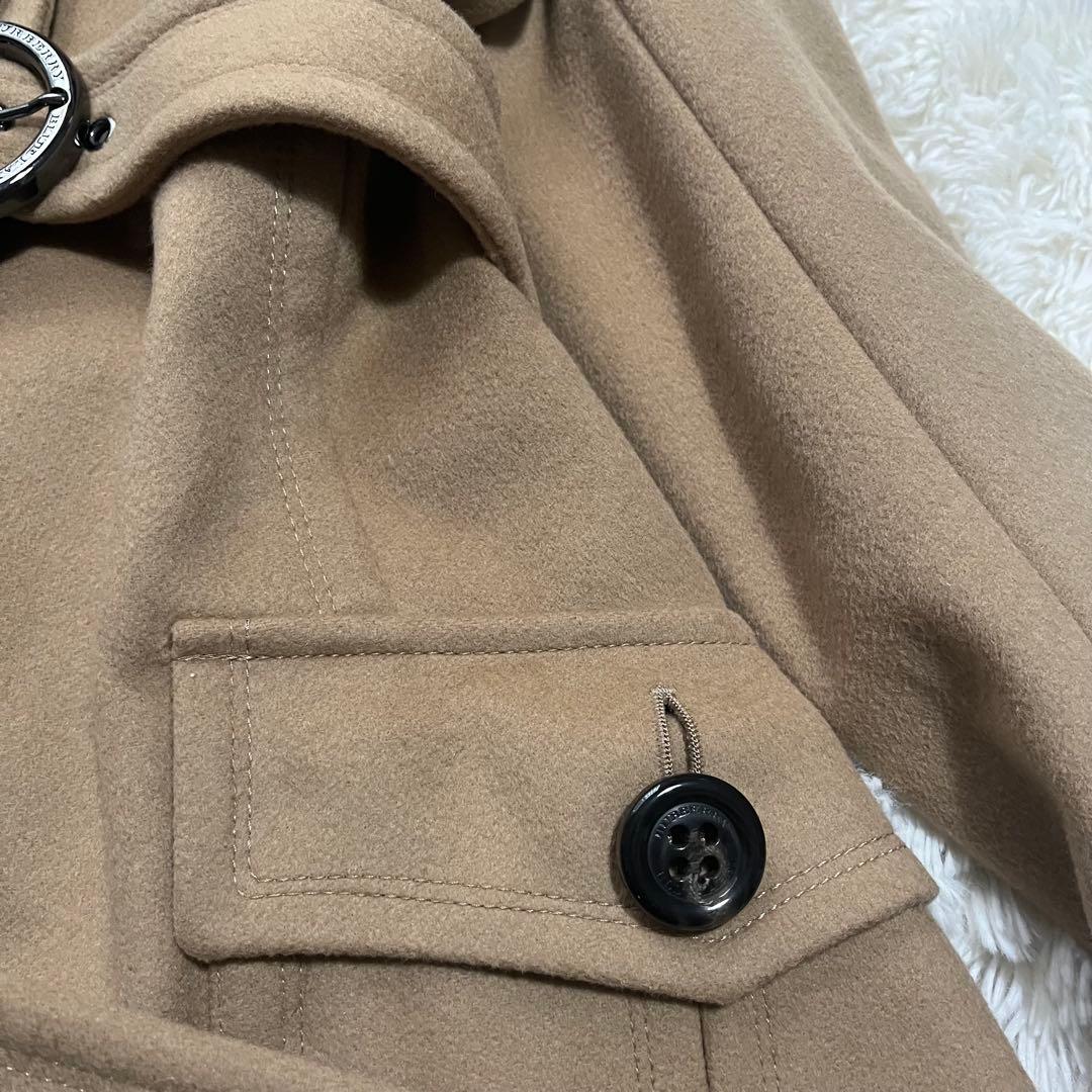 美品✨バーバリー ブルーレーベル　ラクーン ファー付きロングコート　ベージュ　M