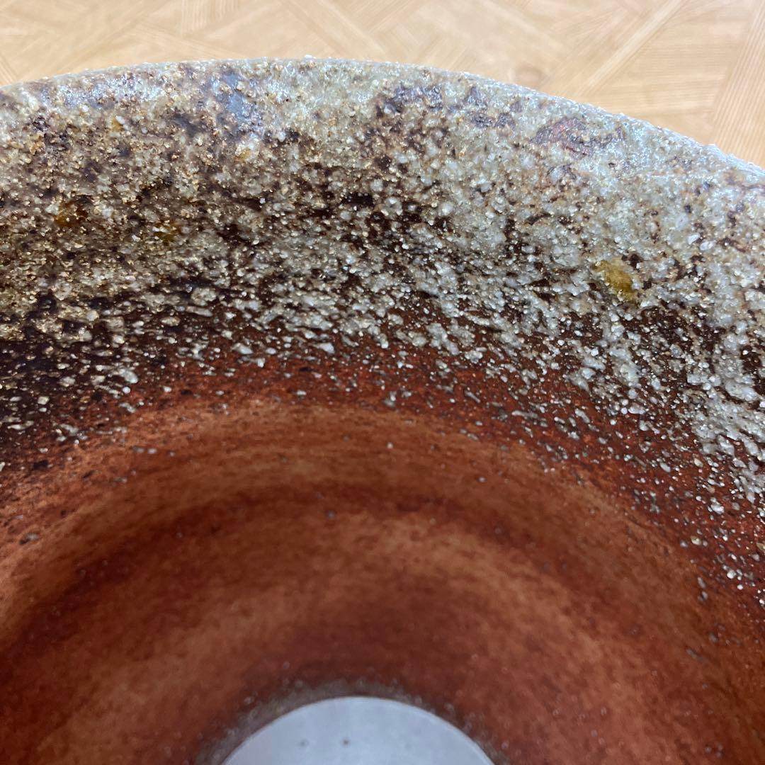 お値下げしました。信楽焼火色傘立て