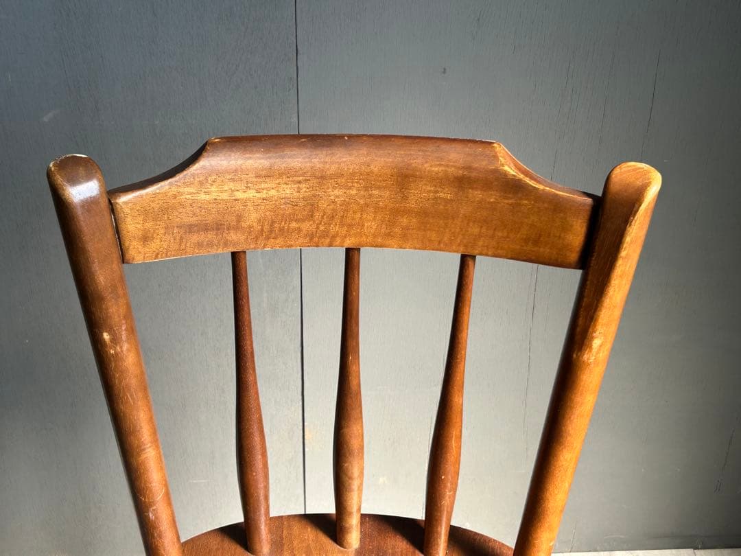 ①希少　ウィンザーチェア　スポークチェア　ヴィンテージチェア　2脚セット　SH