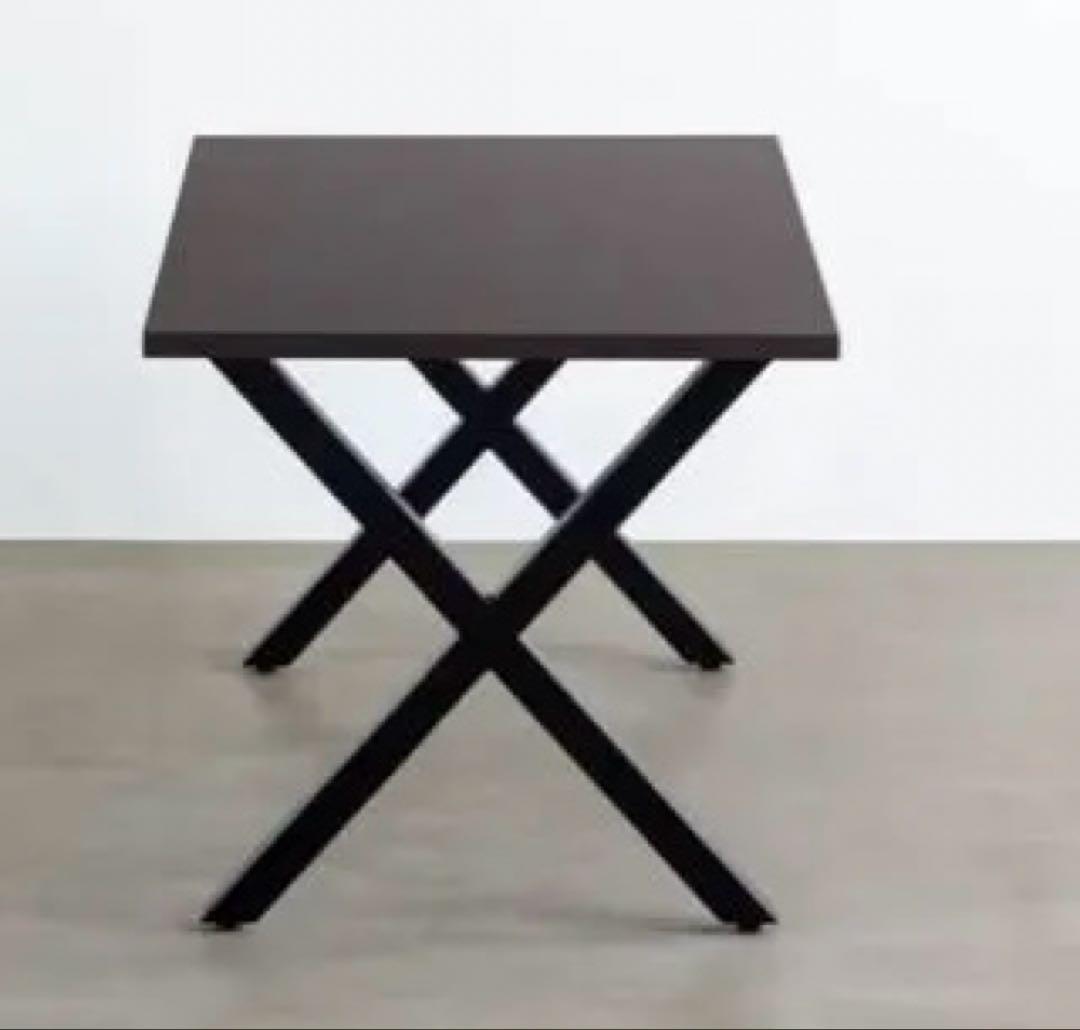 kanademono ダイニングテーブル ブラックブラウン