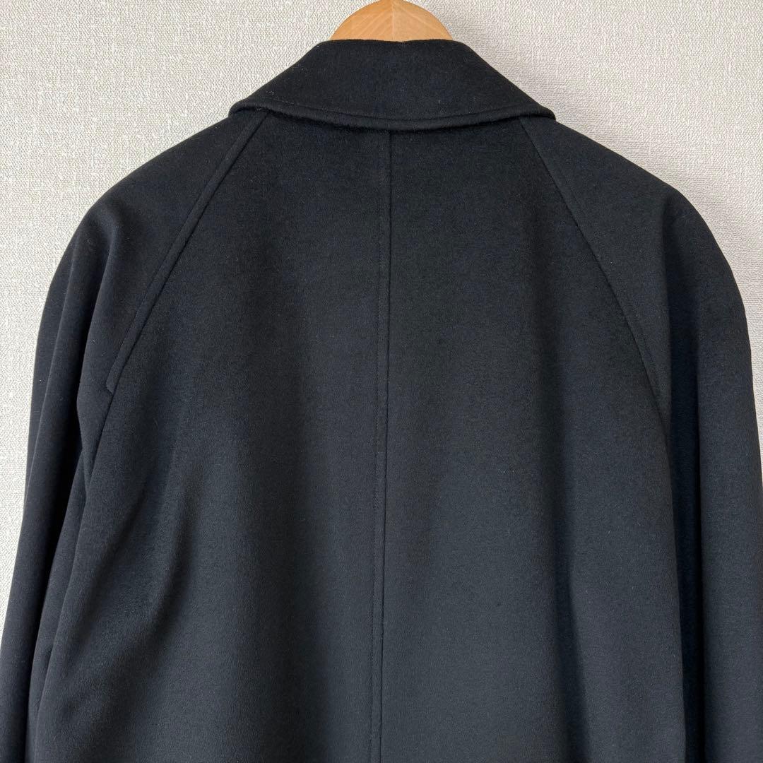 【カシミヤ100%】Pierre Balmain ステンカラーコート 黒 L