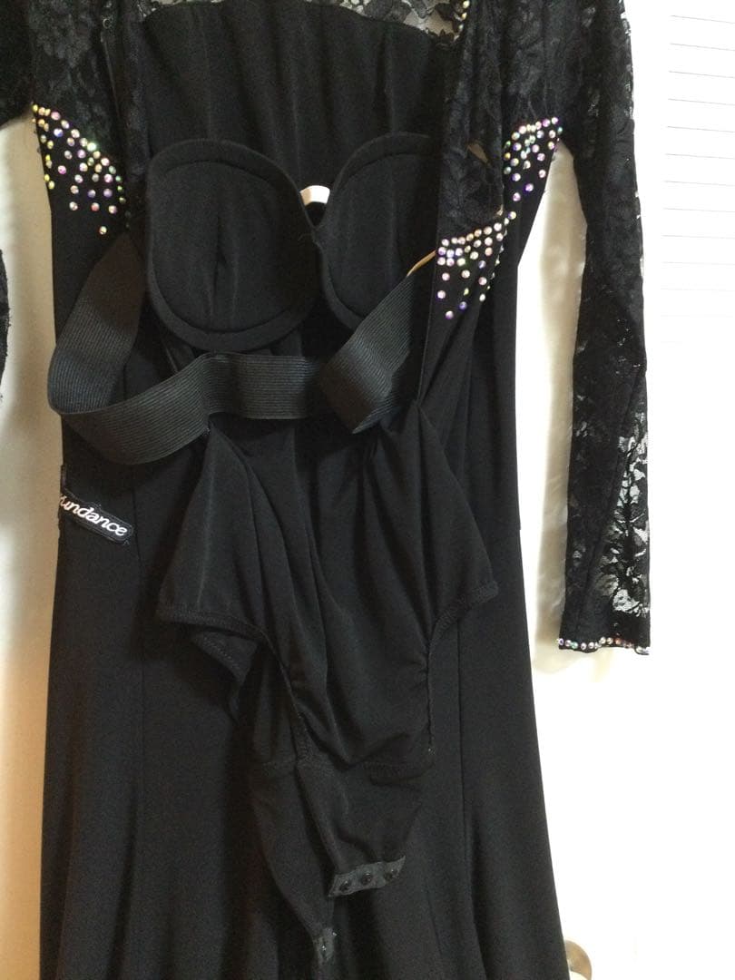 社交ダンスドレス 黒 レースおまけ付き