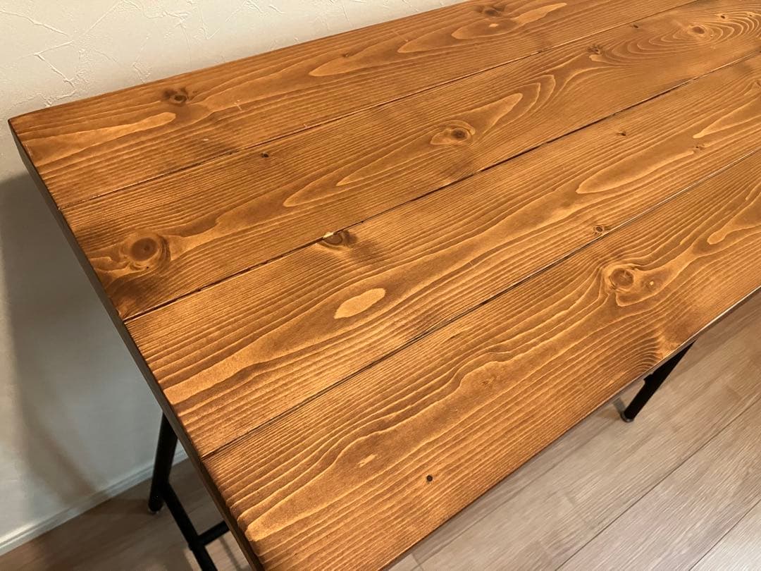 カウンターテーブル◆CD-96◆バーテーブル/ハイテーブル◆メタル+天然木◆美品