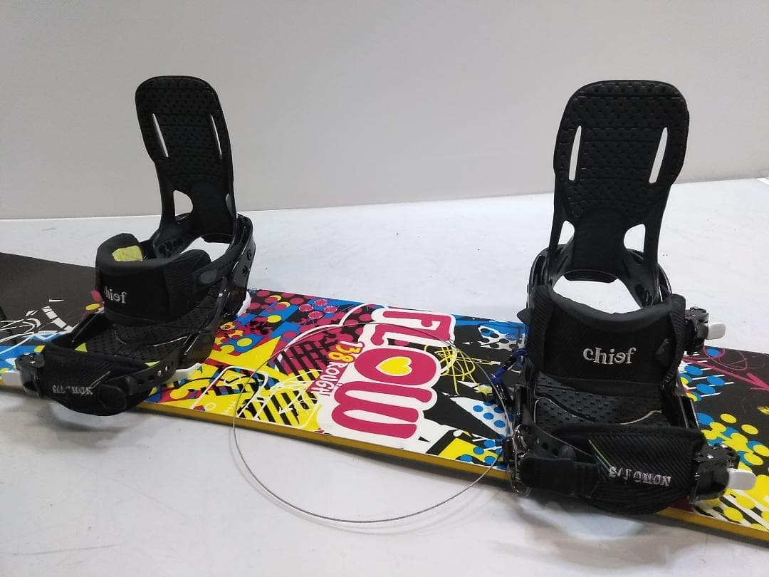 レディース/子供 スノーボードセット FLOW 138cm ビンS/Mサイズ◇