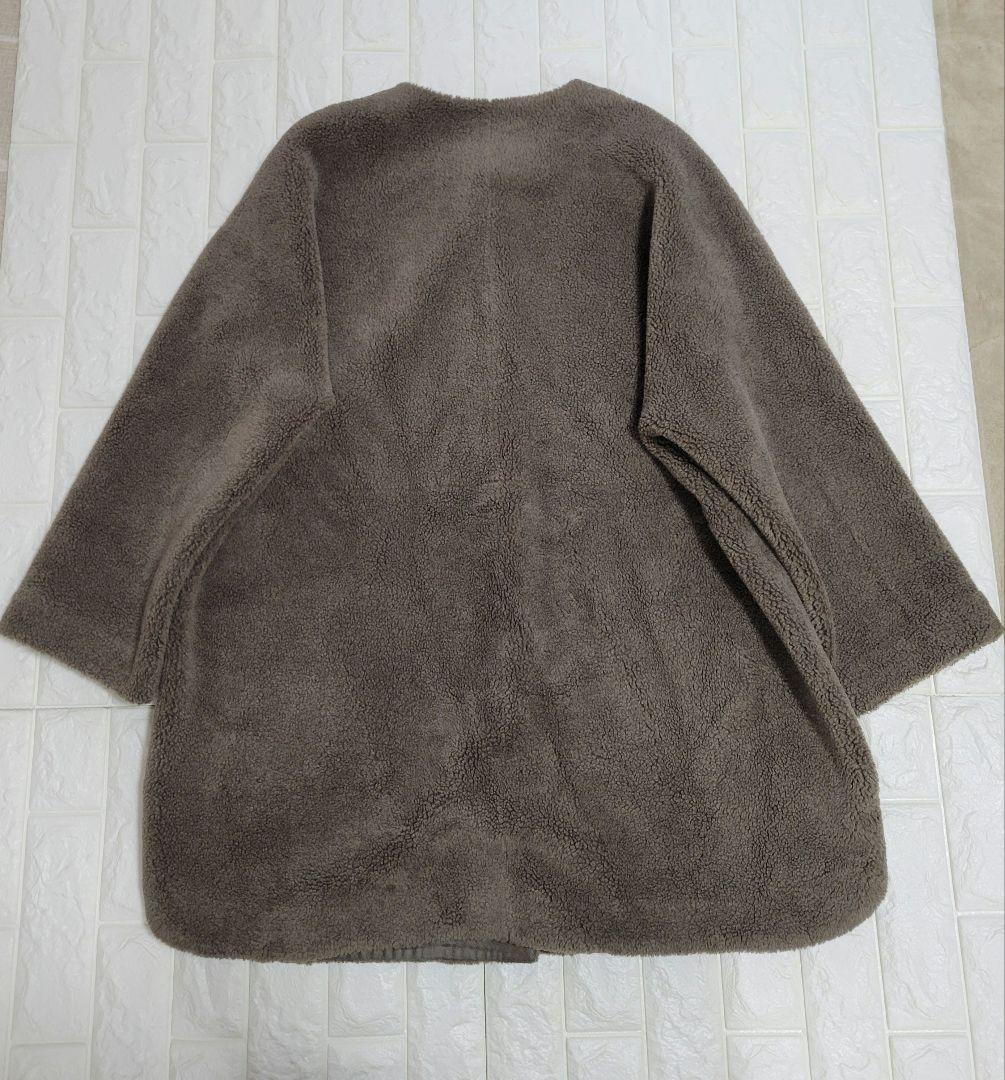 アーキ⭐様MilaOwen ノーカラーコートノーカラーシャツカーブボアジャケット