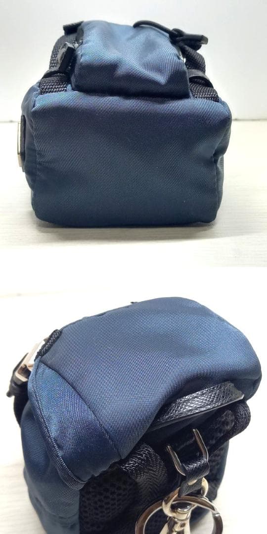 レア 美品 プラダ キーリング キーホルダーキーチャーム リュック 三角プレート