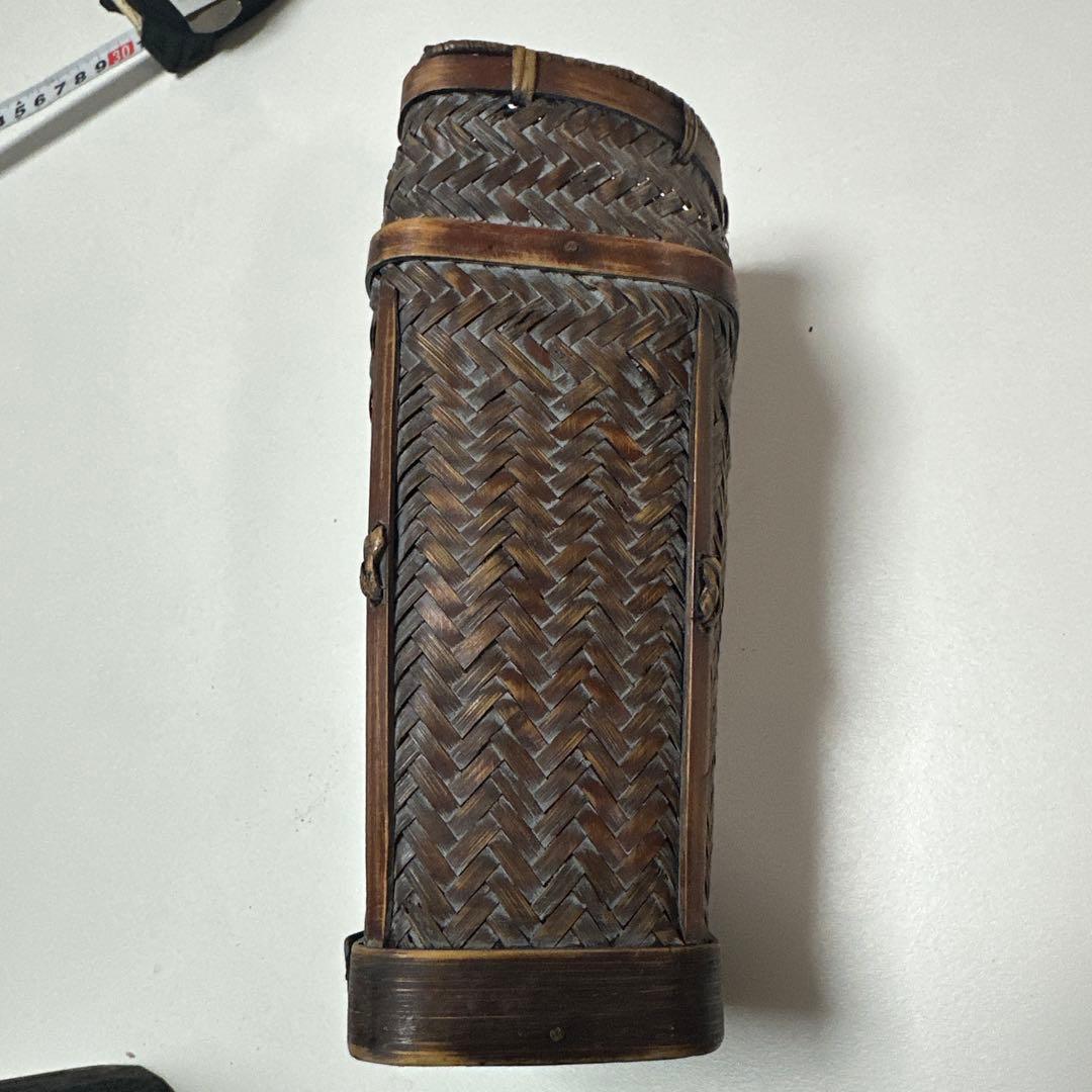花籠 竹籠 竹カゴ ビンテージ アンティーク 竹工芸 工芸品 茶道具 花道具