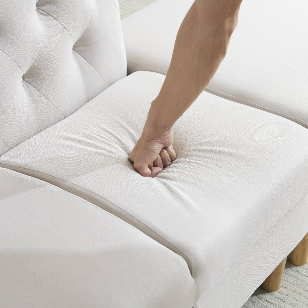 ソファ 2人掛け 3人掛け カウチソファ 収納付き オットマン ローソファ 北欧