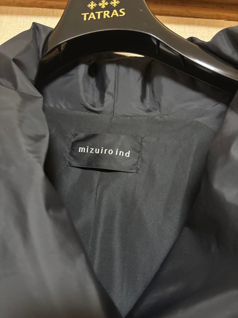 【定価5.2万】mizuiroind ドレープライトロングダウンコート ブラック