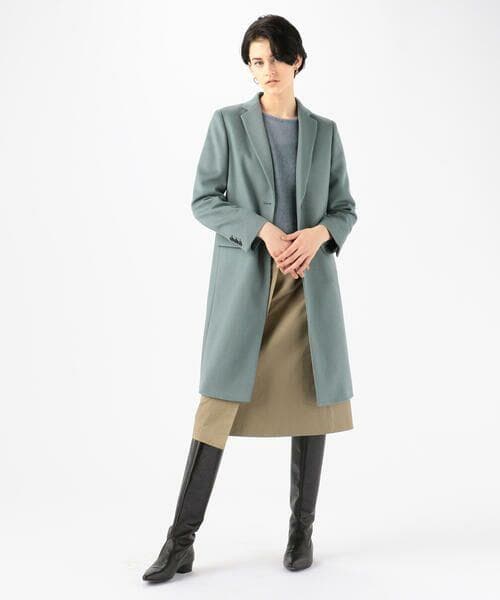 タグ付き未使用 トゥモローランドコレ ウールカシミヤチェスターコート大きいサイズ