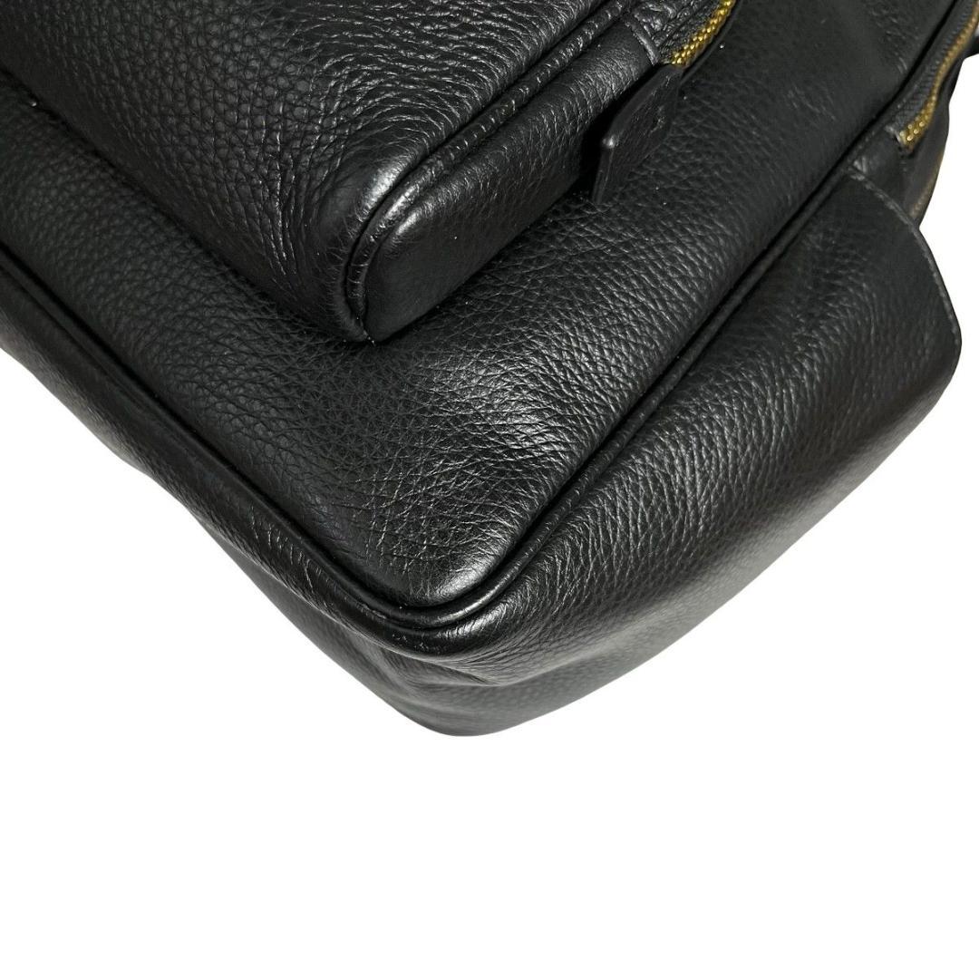 美品 COACH コーチ リュック バックパック レザー ブラック　5666